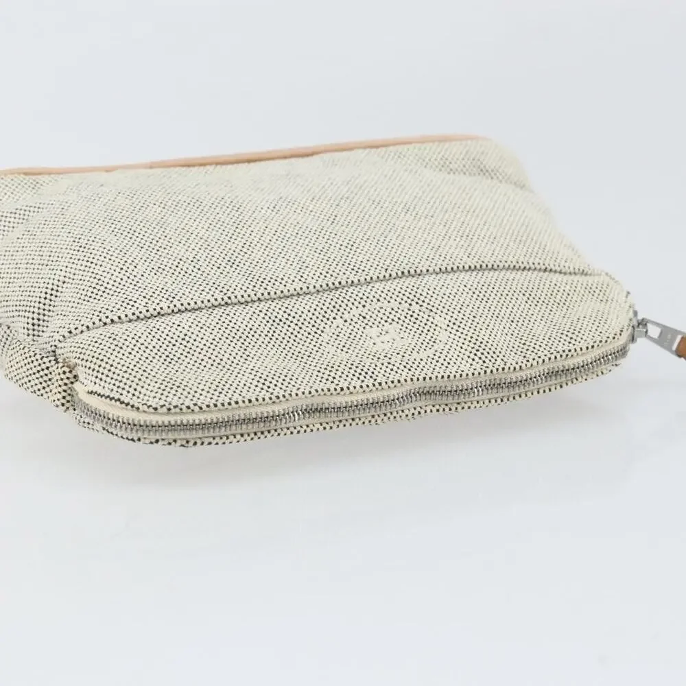 Hermes Canvas Bolide PM Pouch Gray